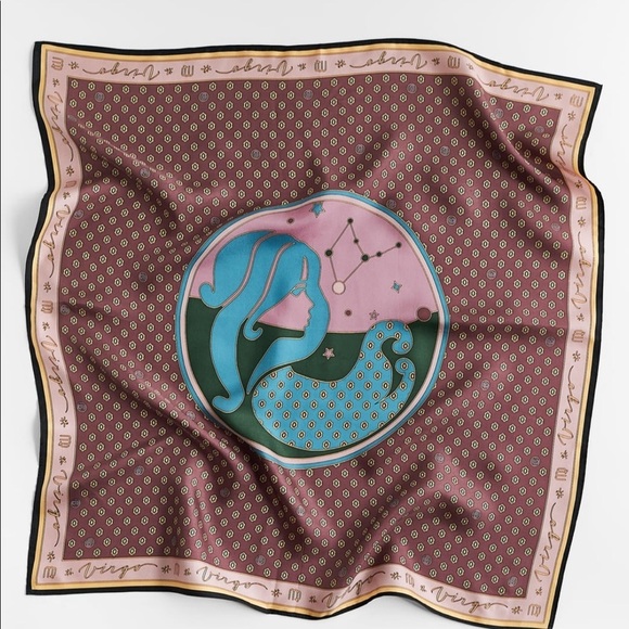 ZARA Virgo Silk Scarf - Picture 3 of 9